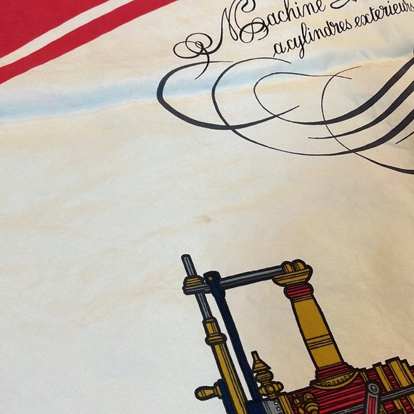 Vintage Gucci Locomotive Print Silk Scarf - Picture 5 of 7